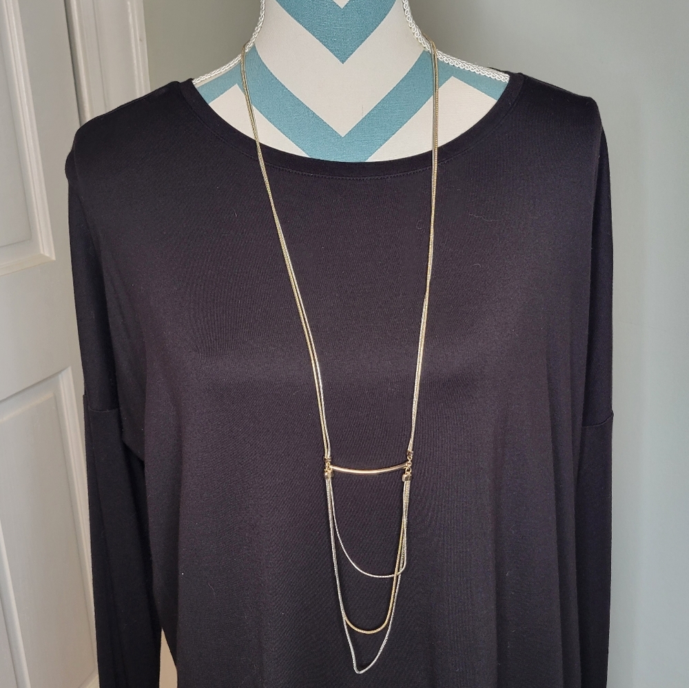 WHBM Gold and Silver Layered Necklace